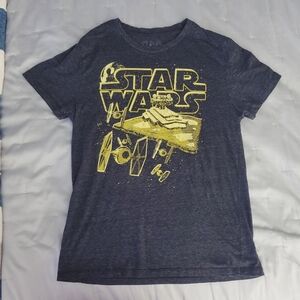 STAR WARS Official "Star Destroyer" Grey/Gold Soft Tee